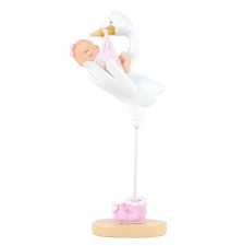 STORK M/ROSA BABY, 10 CM