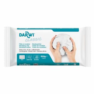 Darwi Classic Lufttørkende leire Hvit – 500g