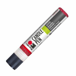 Marabu Candle Pen 25ml – 538 Glitter Rubinrød