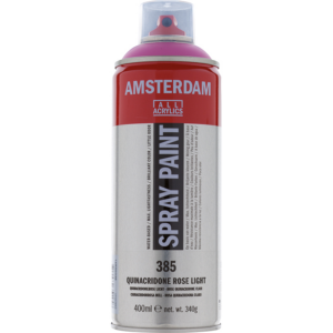 Amsterdam spray 400ml, 385 quinacridone rose light