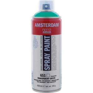 Amsterdam spray 400ml, 651 transparent green