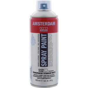 Amsterdam spray 400ml, 112 transparent titanium white