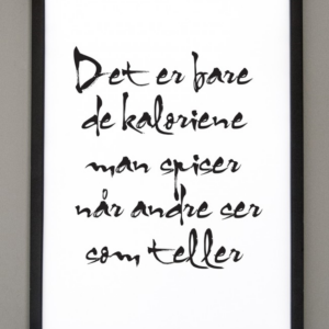 Bilde med ramme A3sort