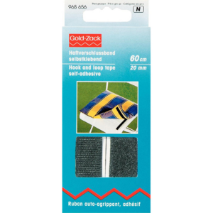 Prym borrelås selvkl. 20mmx60cm sort