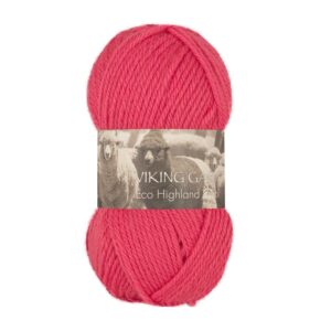 Viking Garn Eco Highland Ull - 265 rosa