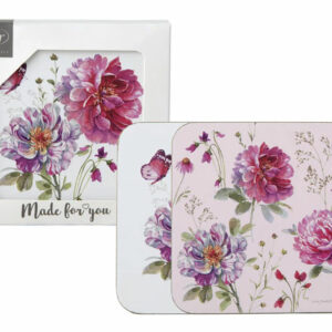 IHR coaster - jardin rose 4stk