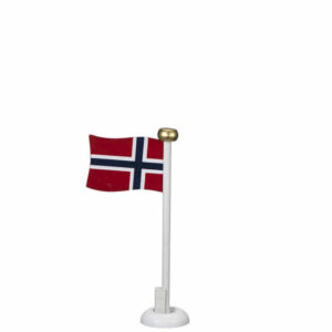 Bordflagg Norge i tre H15cm