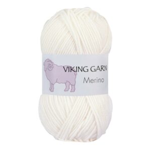 Viking Garn Merino - 800 hvit