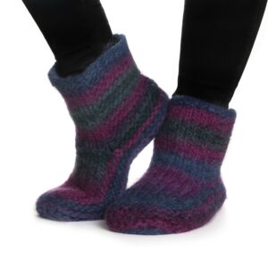 Viking Snorre Collection Naturgarn - 675 multi cerise/grønn