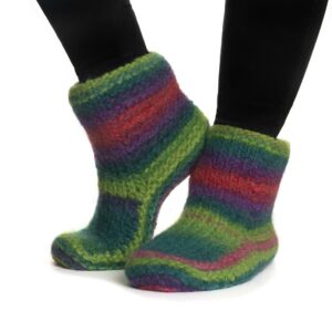 Viking Snorre Collection Naturgarn - 638 multi grønn/rosa