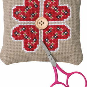 Broderisett - nålepute hjerteblomst