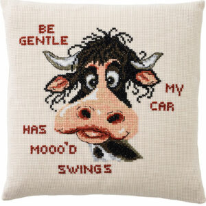 Broderisett pute - mood swings