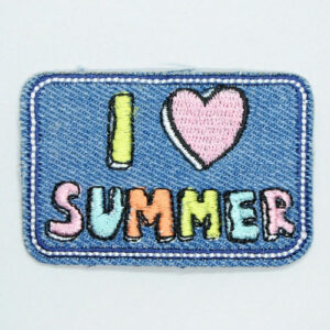 Strykemerke - denim "I love summer"