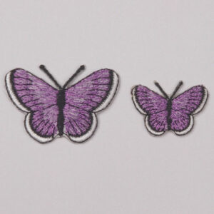 Strykemerke - sommerfugl lilla 2stk