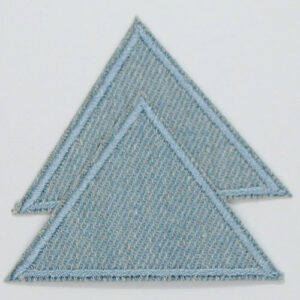 Strykemerke - denim trekanter stor