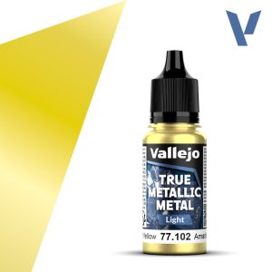 Vallejo True Metallic Metal - Radiant Yellow, light
