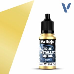 Vallejo True Metallic Metal - Greenish Gold, light