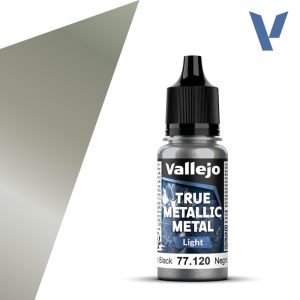 Vallejo True Metallic Metal - Obsidian Black, light