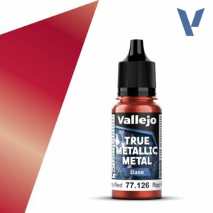 Vallejo True Metallic Metal - Ruby Red, Base