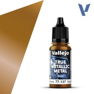 Vallejo True Metallic Metal - Arcane Gold, Base
