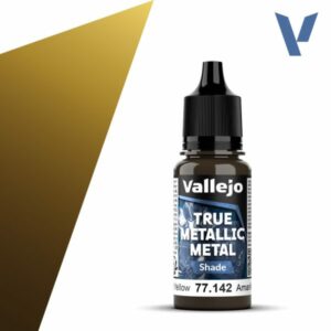 Vallejo True Metallic Metal - Radiant Yellow, Shade