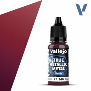 Vallejo True Metallic Metal - Ruby Red, Shade