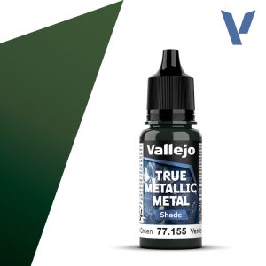 Vallejo True Metallic Metal - Amber Green, Shade