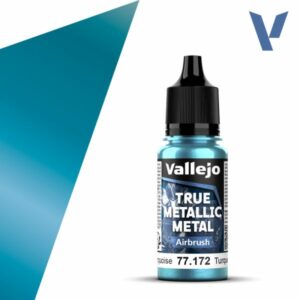 Vallejo True Metallic Metal - Hydra Turquoise, Airbrush