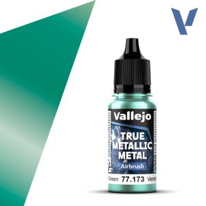 Vallejo True Metallic Metal - Beetle Green, Airbrush
