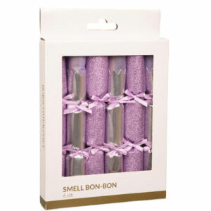 Smell bon-bon lys lilla/sølv med sløyfe