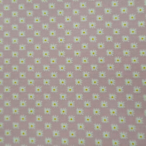 Bomullsjersey med print - pink daisy