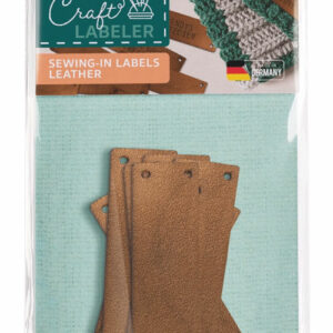 Craft labeler lær label 16x55mm 5stk