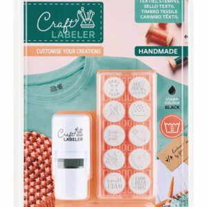 Craft labeler rund stempel sett