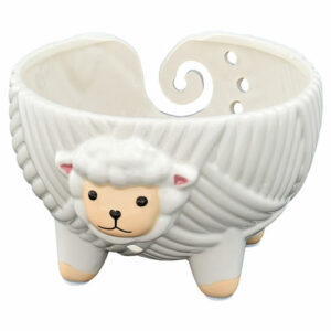 Garnbolle keramikk - sau