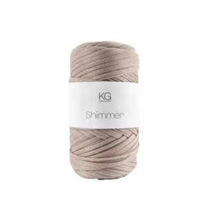 Shimmergarn 10 beige/sølv