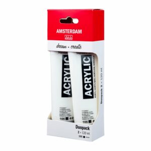 Amsterdam Standard Akryl Duopack 2x120ml 105 Titanium white