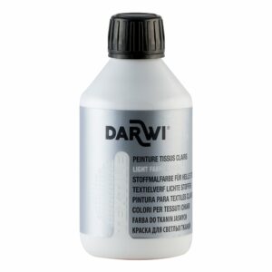 Darwi Textile Tekstilmaling 250ml – Hvit
