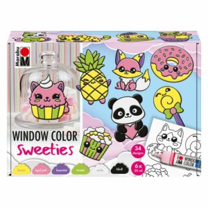 Marabu Window Color Vindusmaling 6x25ml – Sweeties