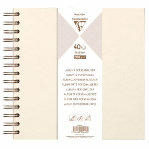 Clairefontaine Album Perlemor 200g 40ark – 20x20cm