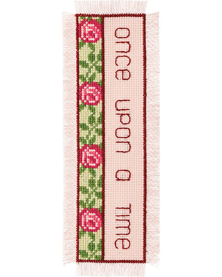 Broderisett bokmerke - once upon a time