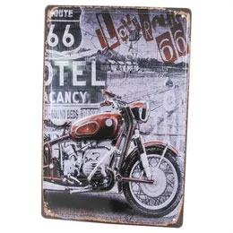 Metallskilt MOTORCYCLE 20x30cm