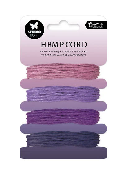 Studio Light Hemp Cord - shades of purple
