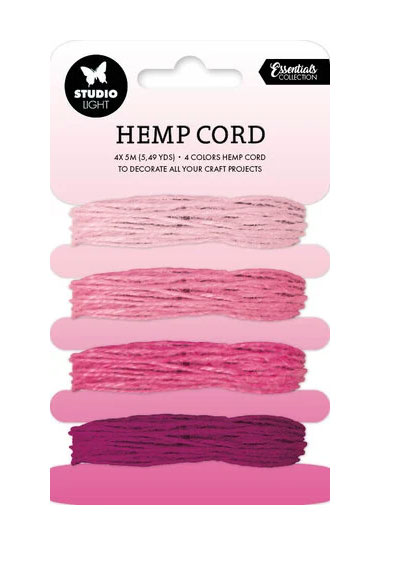 Studio Light Hemp Cord - shades of pink