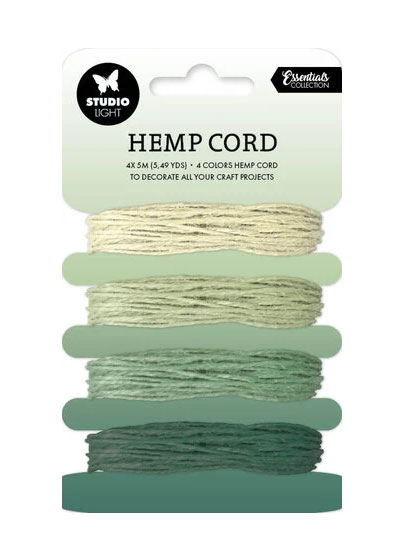 Studio Light Hemp Cord - shades of green