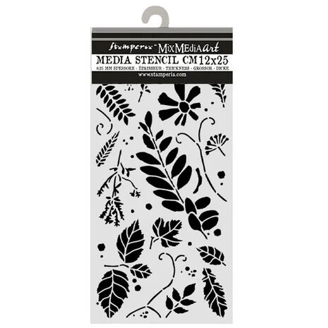 Stamperia Thick Stencils Mixed Leaves