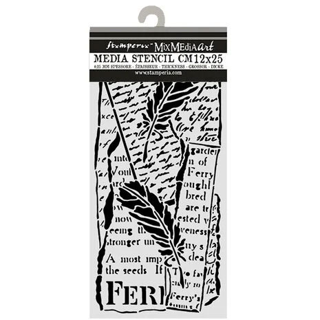 Stamperia Thick Stencils Letter and Feathers