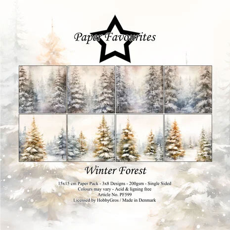 Paper Favourites Winter Forest 6x6 Inch Paper Pad
