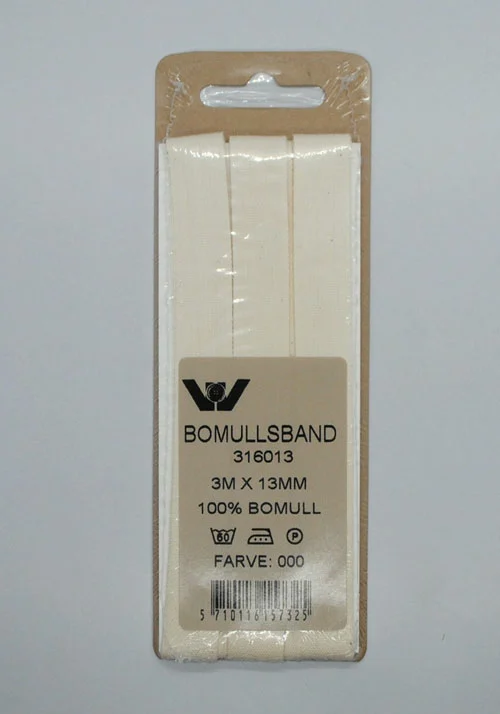 Bendelbånd 13mm, 3m - ecru