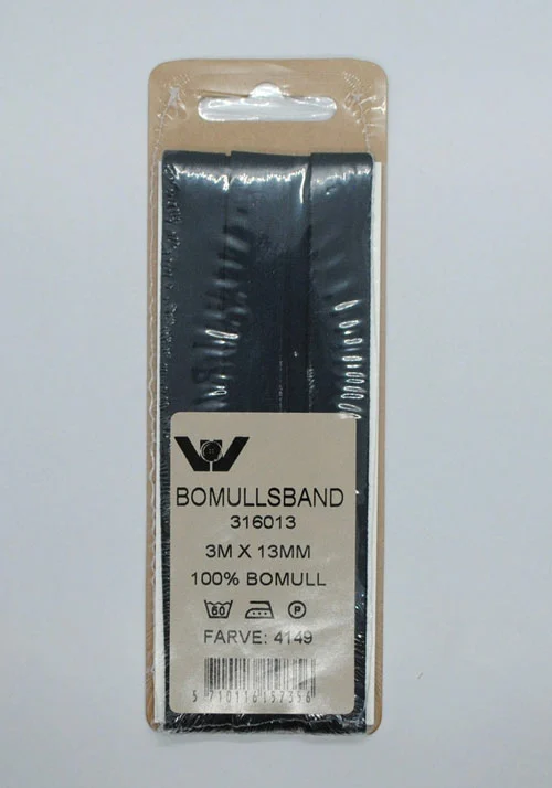Bendelbånd 13mm, 3m - marineblå