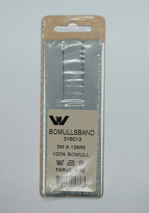Bendelbånd 13mm, 3m - lysgrå